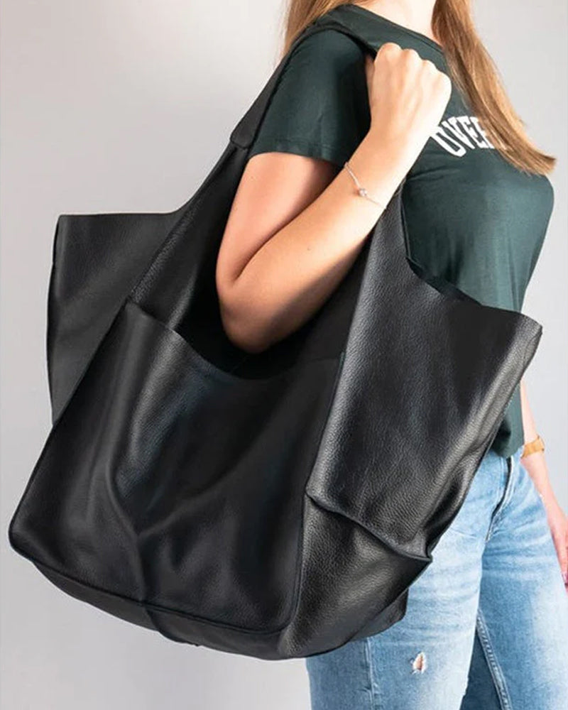 Avtoit | Chic & Sustainable Leather Bag with Large Capacity - Elegant, Versatile Women's Handbag