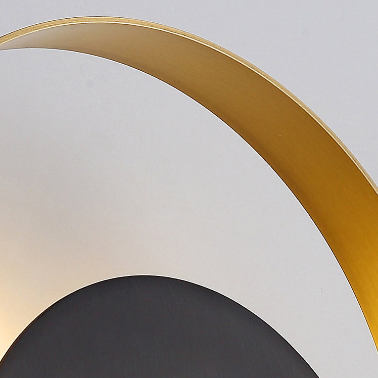Avtoit | Modern Minimalist Iron Circle Ring 1-Light Wall Sconces Lamp For Bedroom