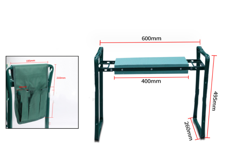 Avtoit | Garden Stool with Bag – Collapsible Seat and Workspace for Gardening