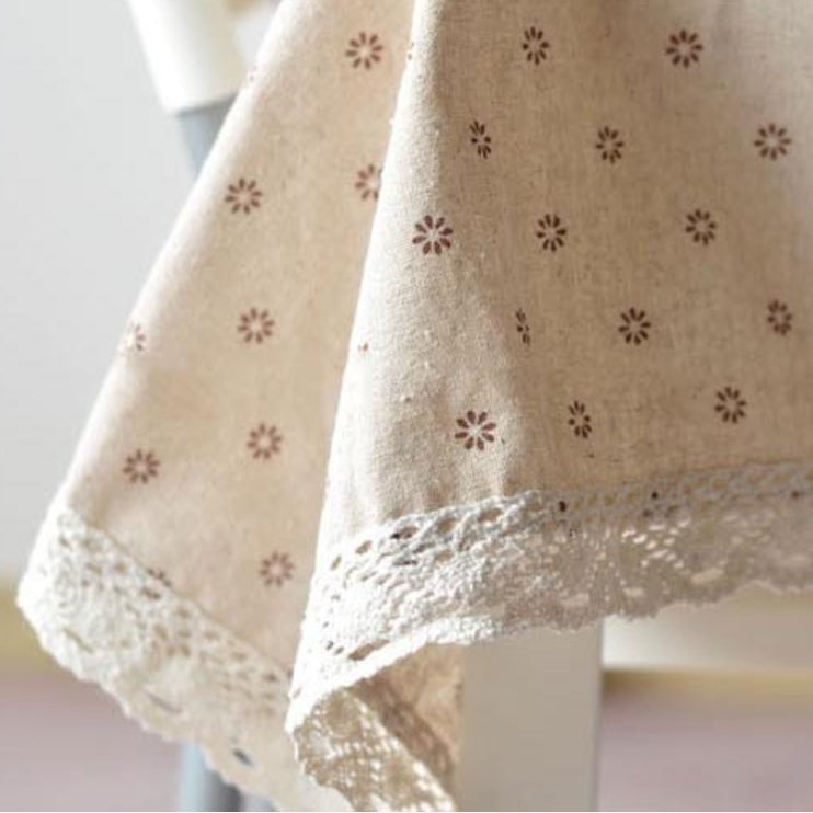 Avtoit | Daisy Print Cotton Linen Tablecloth