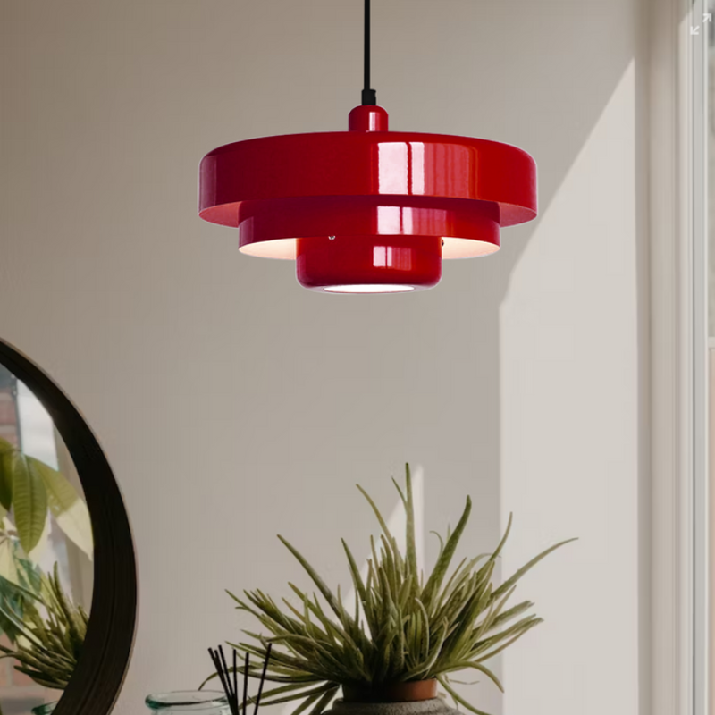 Avtoit | Vintage Italian Pendant Light – Elegant Orange & Green Hanging Light for Modern Homes