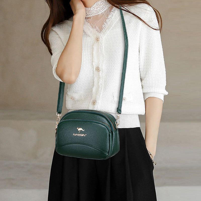 Avtoit | Soft Leather Multi-Pocket Shoulder Bag
