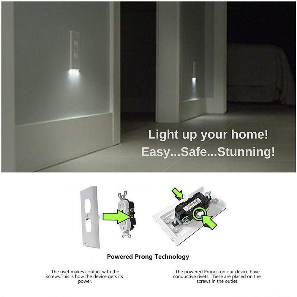 Avtoit | Outlet wall plate with LED night lights