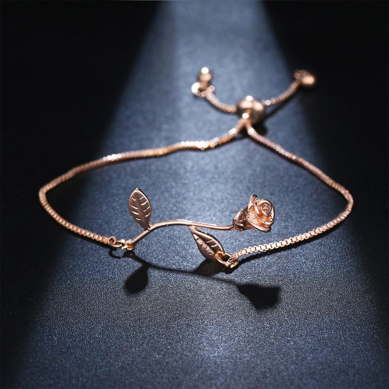 Avtoit | Rose Flower Charm Bracelet