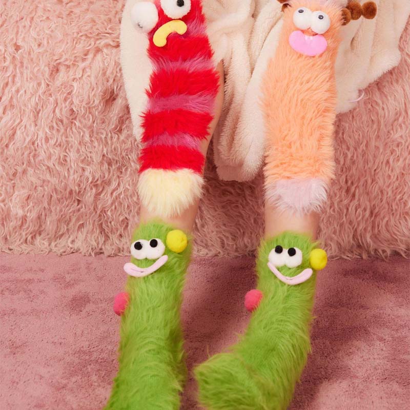 Avtoit | Coral velour three-dimensional original socks