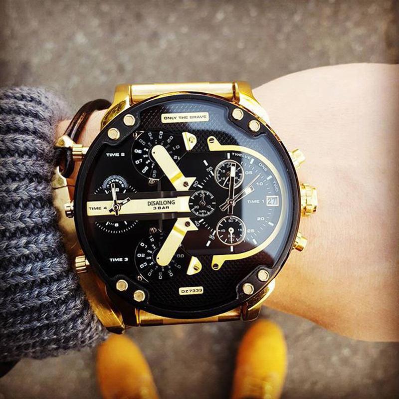 Stainless Steel Chronograph Quartz Watch with 10 m Water Resistance