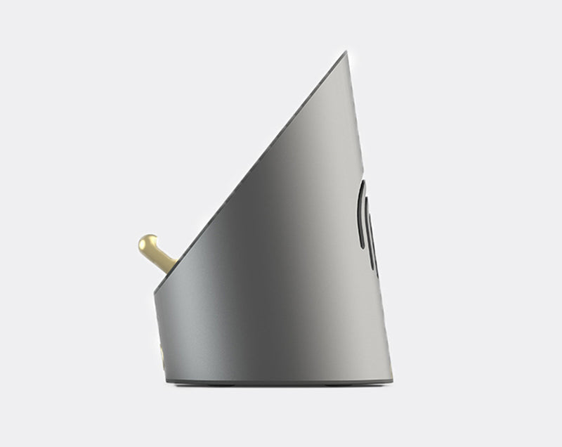 Avtoit | Wireless Induction Bluetooth Desktop Mini Speaker, with Clock, Alarm, Phone Holder, No Bluetooth Connection Required