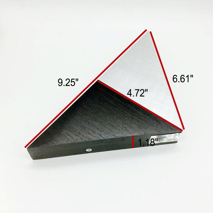 Avtoit | TriLumina Prism LED Wall Light | Creative Pyramid Design | Aluminum & Acrylic | Colored Light Options