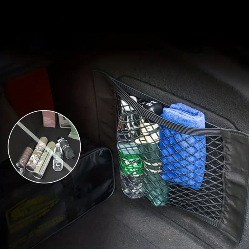 Avtoit | Plastic Bags Storage Net Bag (With Adhesive Tape)