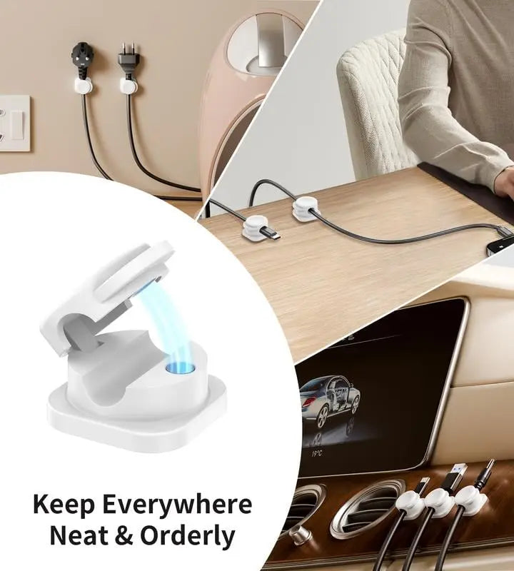 Avtoit | 12 pieces magnetic cable clips