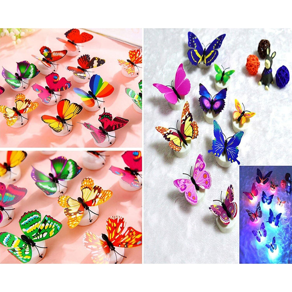 Avtoit | 12-Pack: LED Butterfly Decoration Night Light
