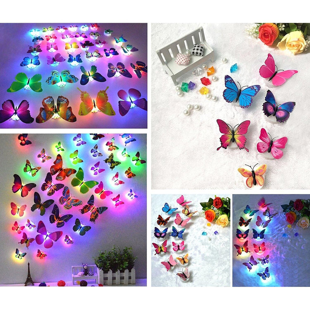 Avtoit | 12-Pack: LED Butterfly Decoration Night Light