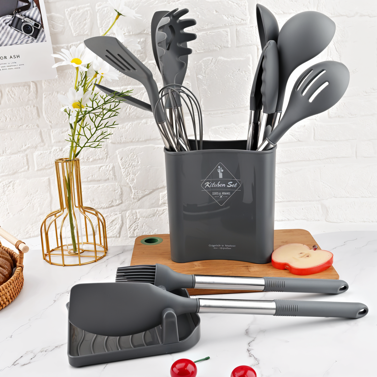 Avtoit | 12-Piece Silicone Kitchen Utensil Set – Culinara Pro