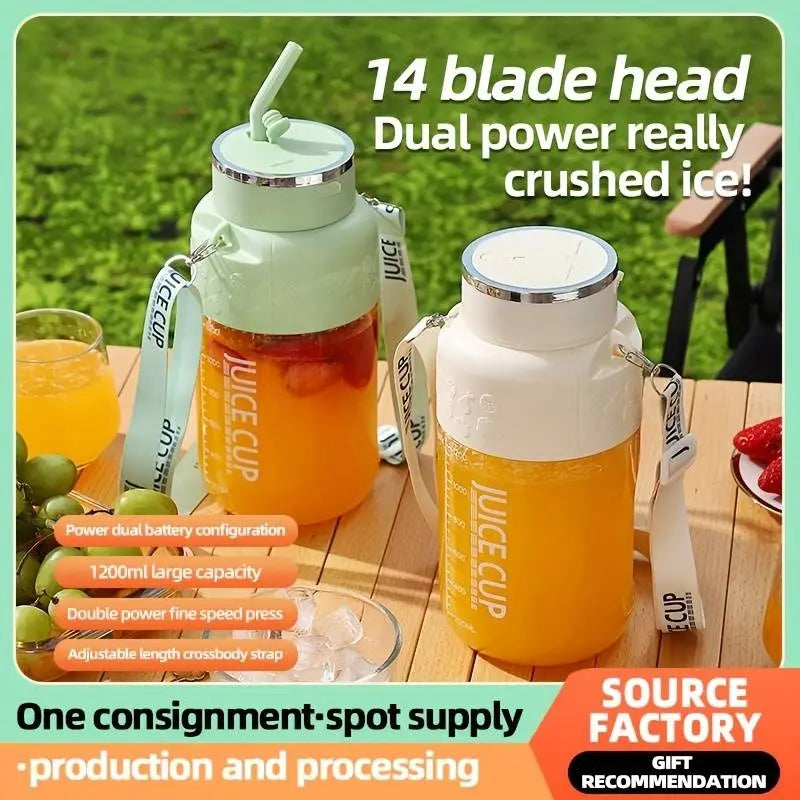 Avtoit | 1200ml portable fruit juice blender – Blend & drink at picnic or workout