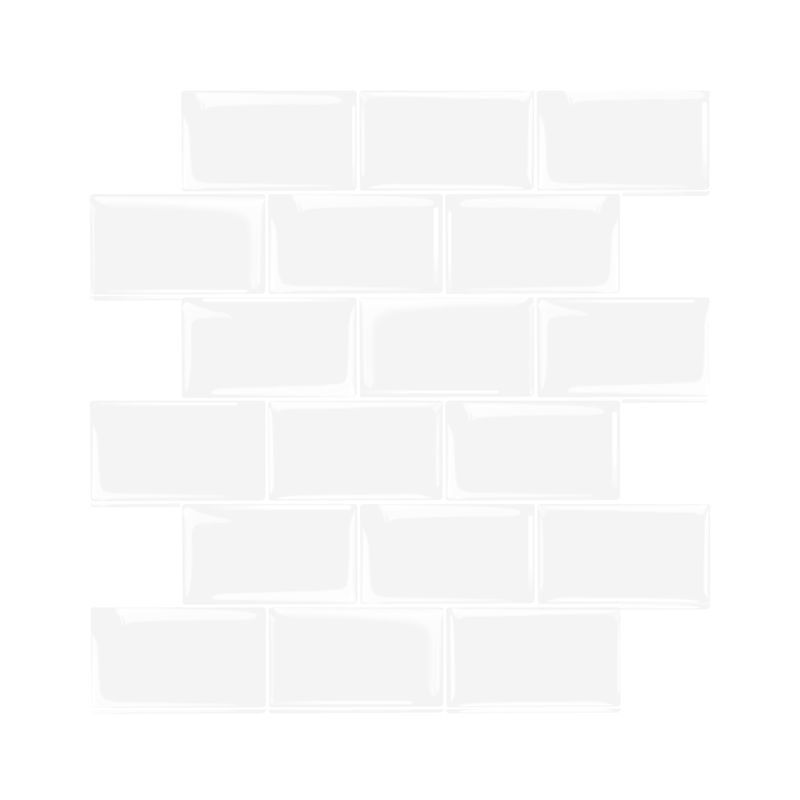 Avtoit | Peel and Stick Tiles Rectangular Stain Resistant PVC Subway Peel and Stick Tiles for the Kitchen
