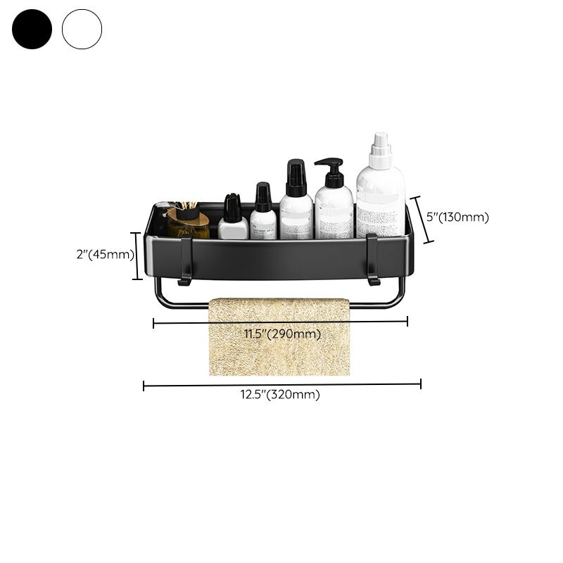 Avtoit | Modern Black-White Metal Bath Hardware Set Bath Shelf Bathroom Hardware Set