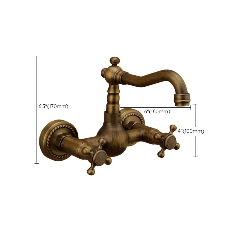 Avtoit | Traditional Wall-Mounted Copper Clawfoot Bathtub Faucet Trim Low Arc Clawfoot Bathtub Faucet