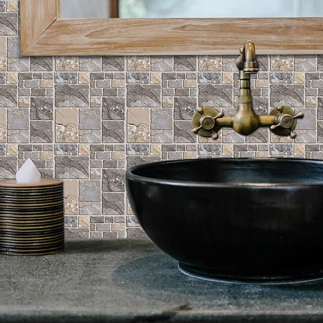 Avtoit | Plastic Peel and Stick Wall Tiles Modern Simple Peel and Stick Wall Tiles