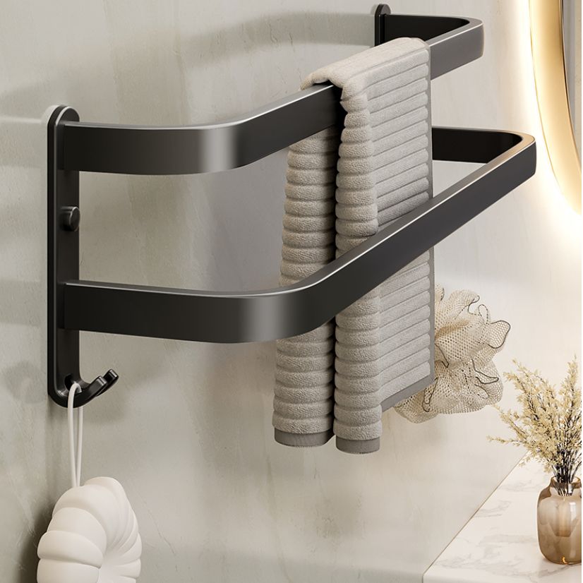 Avtoit | Modern Bathroom Accessories Set Black Bath Shelf Bath Accessories Set