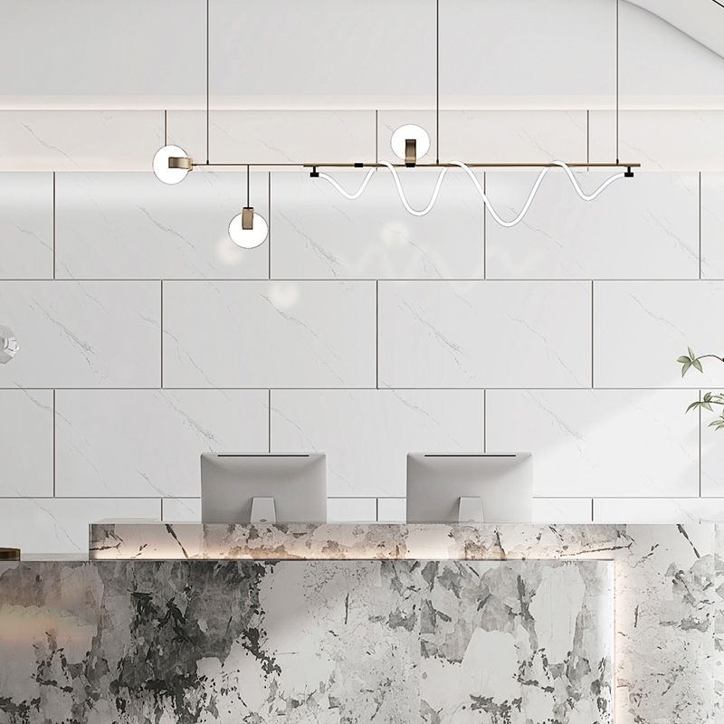 Avtoit | Marbleing Stain Resistant Tiles PVC Single Peel & Stick Tiles for Backsplash