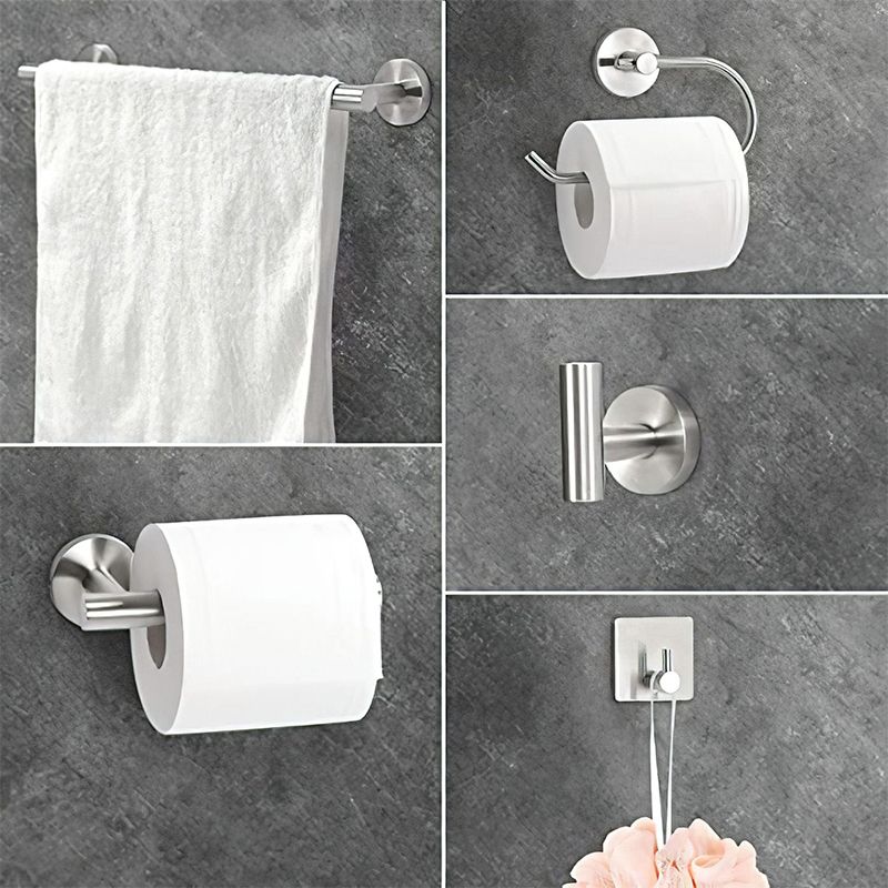 Avtoit | Metal Simple Bathroom Accessories as a Single Piece or in a Set in Silver