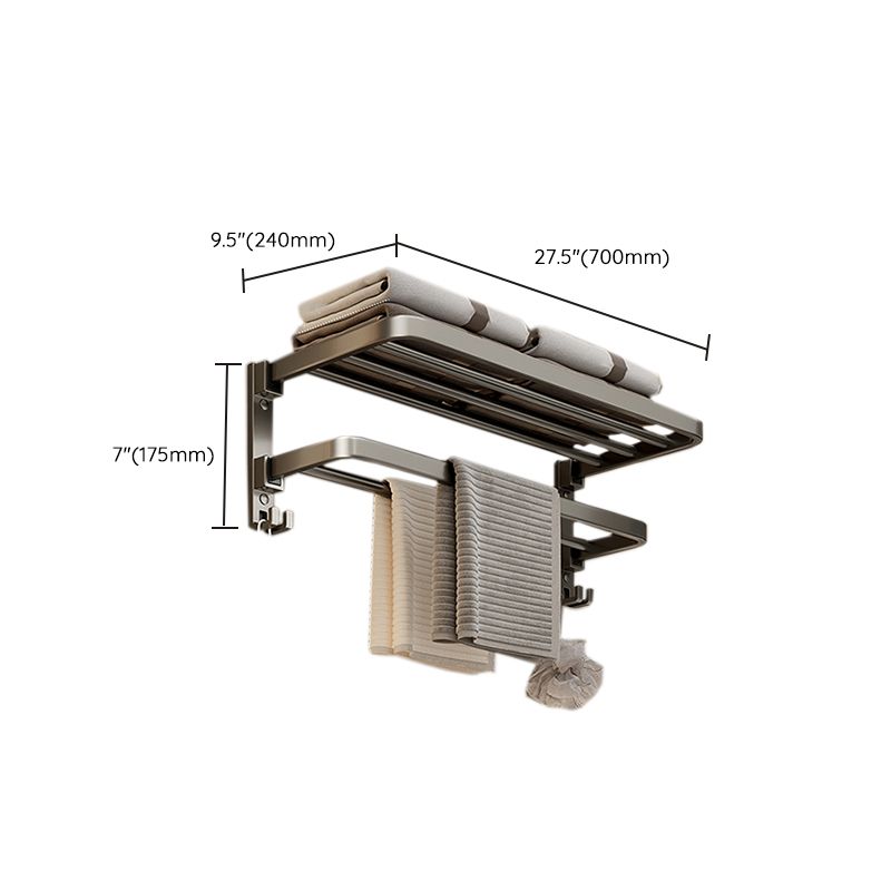Avtoit | Modern Stainless Steel Bathroom Shelf Bathroom Accessories Set Towel Holder Bathroom Set