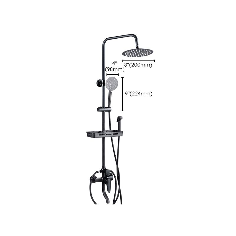 Avtoit | Adjustable Spray Sample Shower Combination Metal Shower Fitting Arm Shower Head with Slip Bar