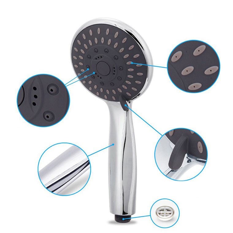 Avtoit | Modern Dual Shower Head Square High Arc Shower Head Combination in Silver