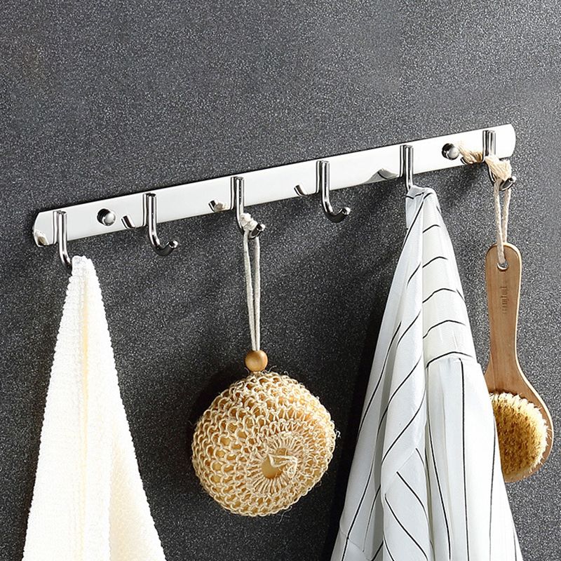 Avtoit | Classic Polished Chrome Bathroom Accessory Set Towel Holder/Paper Holder/Robe Hooks Included