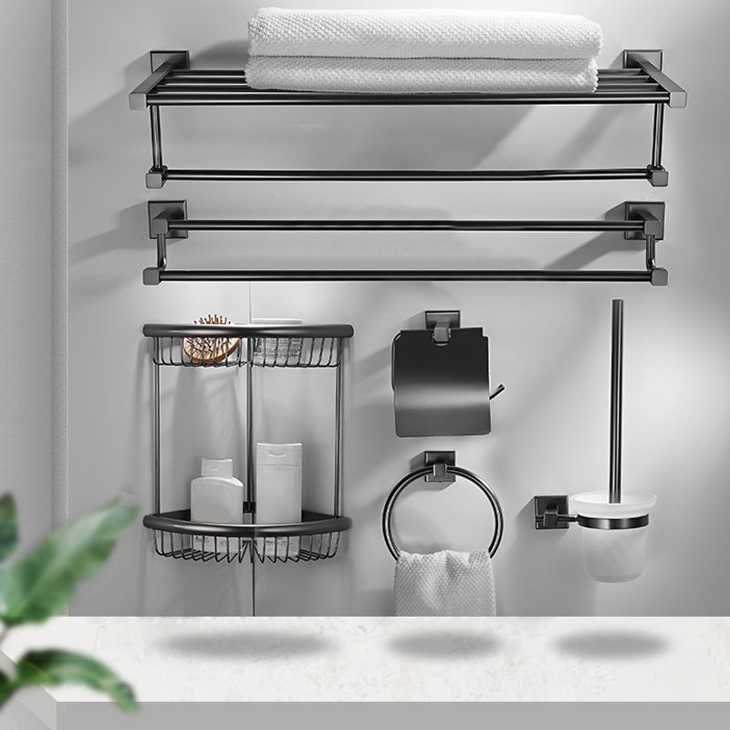 Avtoit | Traditional Brass Bathroom Accessory Set Gray Bathroom Accessory Set