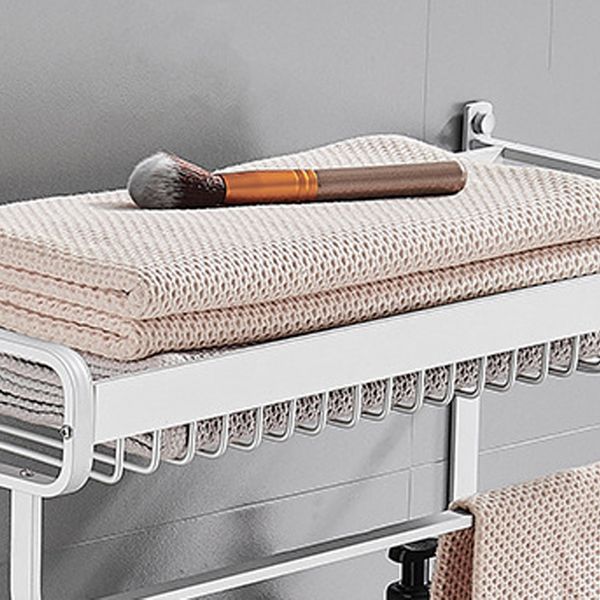 Avtoit | Black / Silver Bathroom Accessories Aluminum Hardware Set Bathroom Shelf