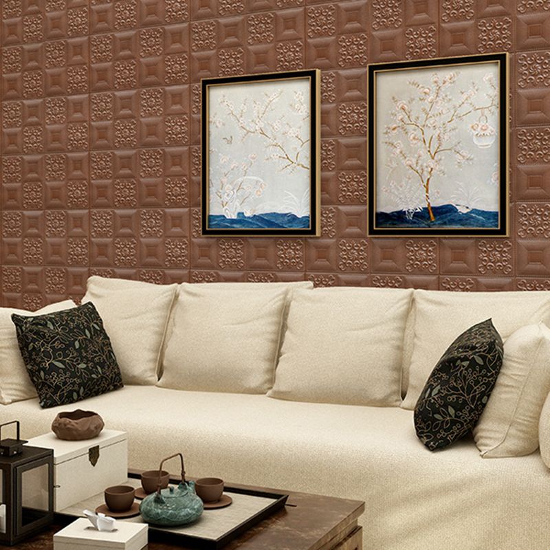 Avtoit | Modern Wall Panel Peel and Stick Texture Effect Design Square Wall Panel
