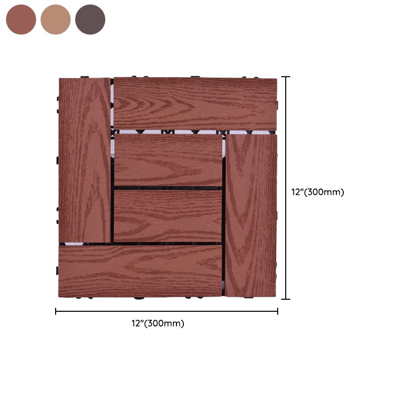 Avtoit | 11 Pack 12" X 12" Square Deck/Patio Tiles Snap Fit for Outdoor Patio Tiles