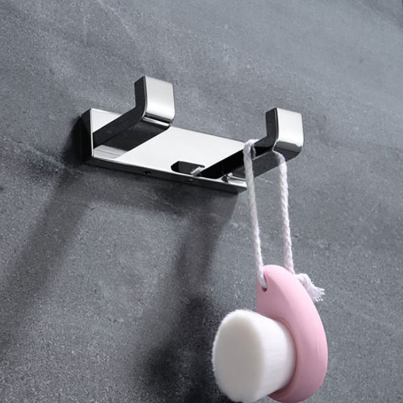 Avtoit | Polished Chrome Modern Bathroom Accessory Set made of Stainless Steel Towel Holder/Soap Dish
