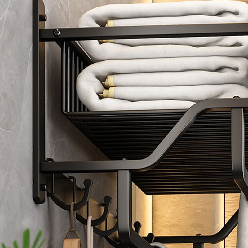 Avtoit | Matt Black 2-piece modern bathroom accessories as a single item or as a set with bath shelf