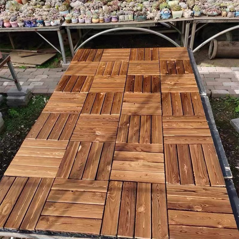 Avtoit | Tradition wood tile wire-brushed square engineered wood for patio garden