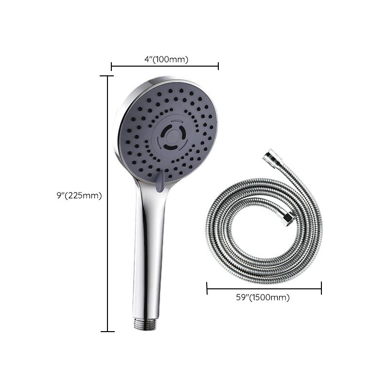 Avtoit | Modern Plastic Shower Head Round Handheld Shower Head with Adjustable Water Flow