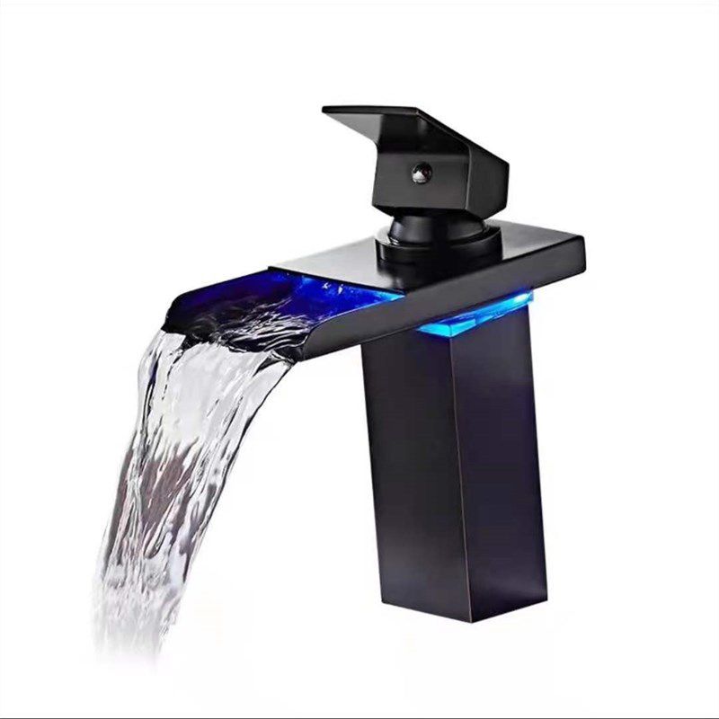 Avtoit | Single-Handle Basin Faucet 1-Hole Widely Used Bathroom Sink Faucet with LED Lighting