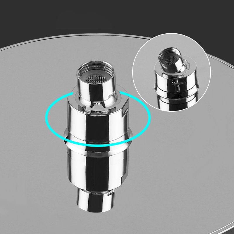 Avtoit | Contemporary Rainfall Shower Head Combo Round Single Spray Shower Combo