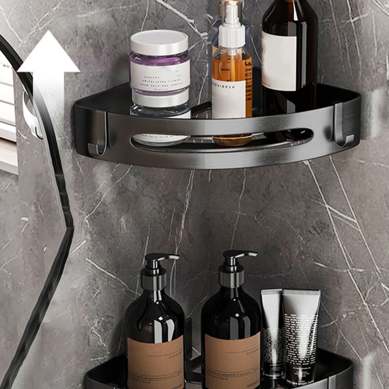 Avtoit | Modern gray bathroom accessory set bathroom shelf bath hardware set