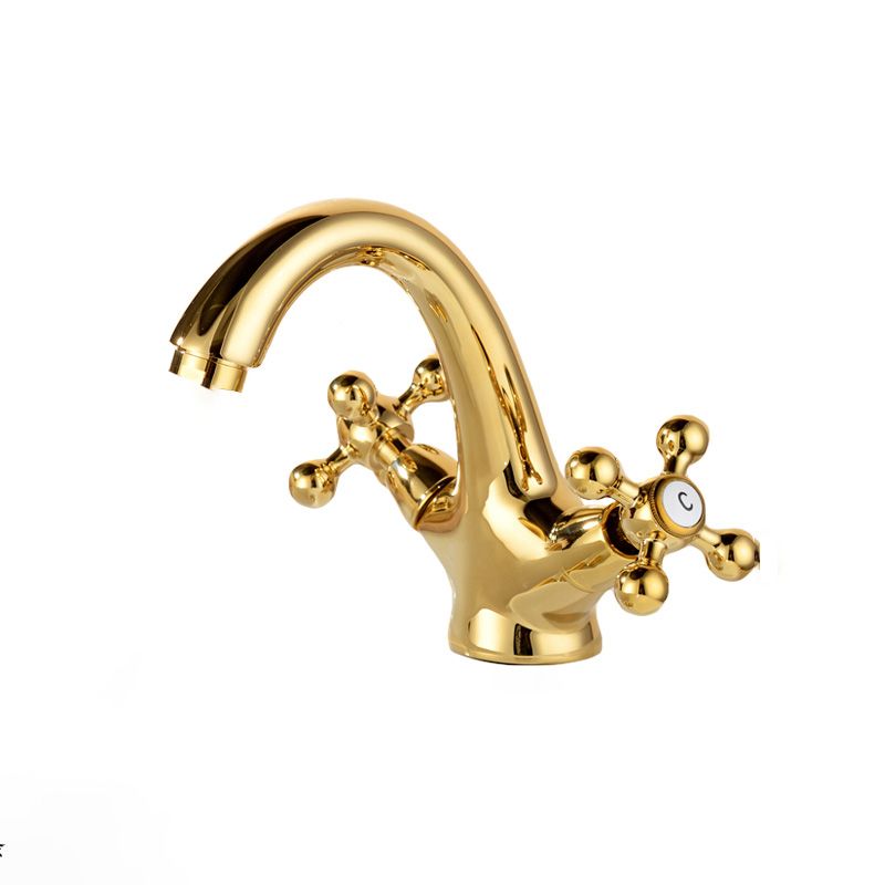 Avtoit | Glam Style Copper Tub Faucet Low Arc Deck Mounted Tub Faucet Set