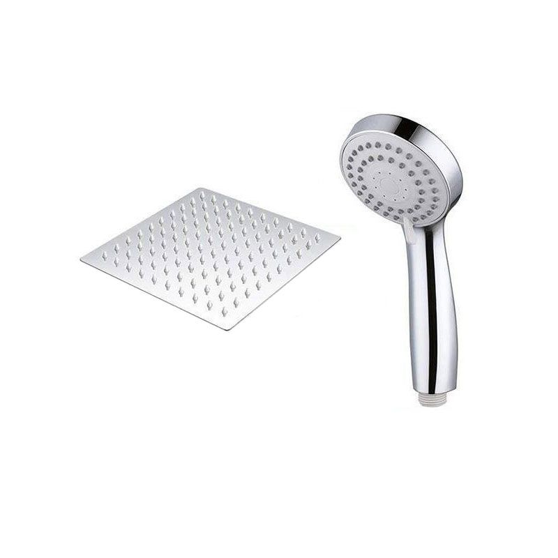 Avtoit | High Pressure 8 Inch Shower Set 3-Function Hand Shower Stainless Steel Square Ceiling Shower Head
