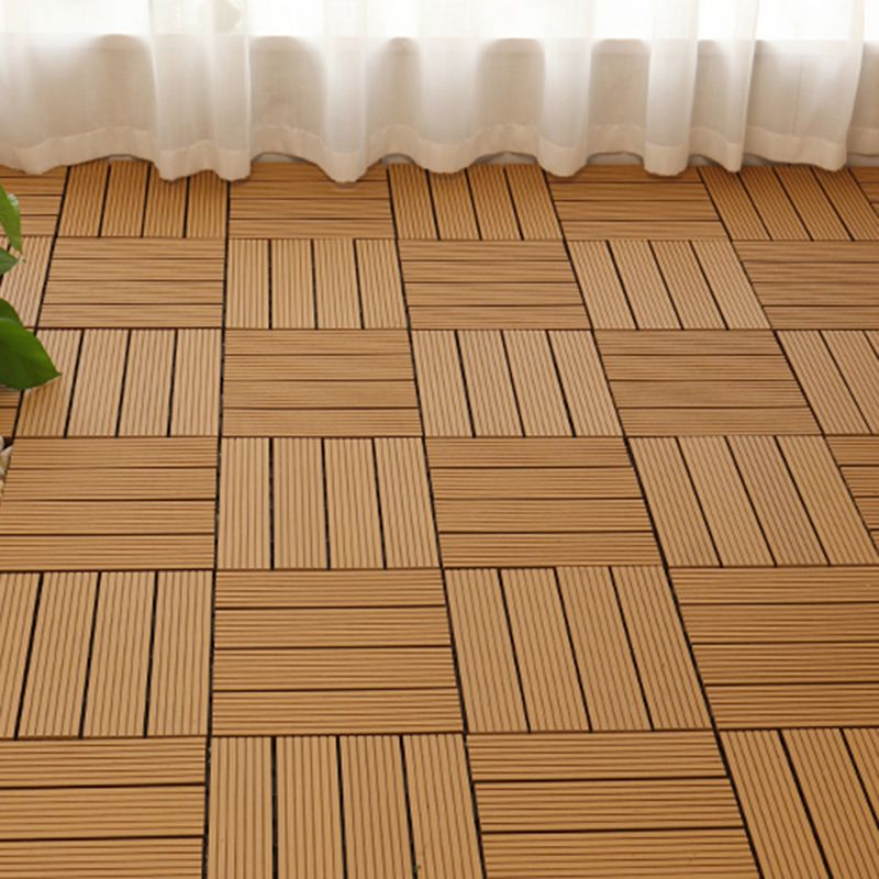 Avtoit | Square PVC Deck/Patio Floor Tiles Interlocking Installation Outdoor Patio Tiles