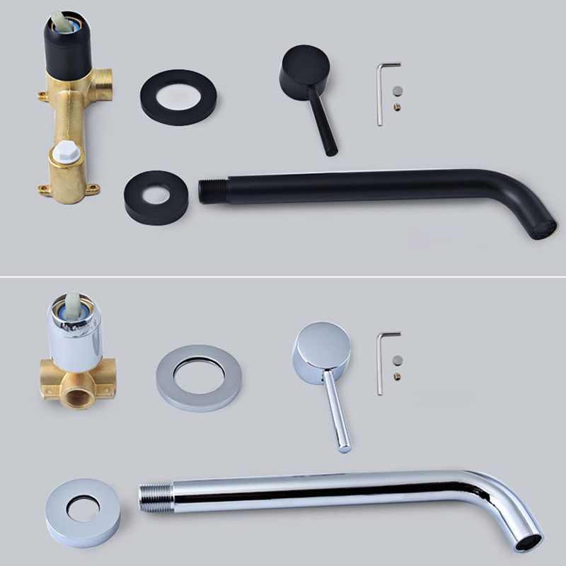 Avtoit | Industrial bathroom faucet brass lever handles 2-hole faucets wall-mounted faucet
