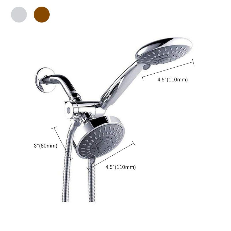 Avtoit | Modern Style Shower Heads Dual Wall Mounted Round Metal Dual Shower