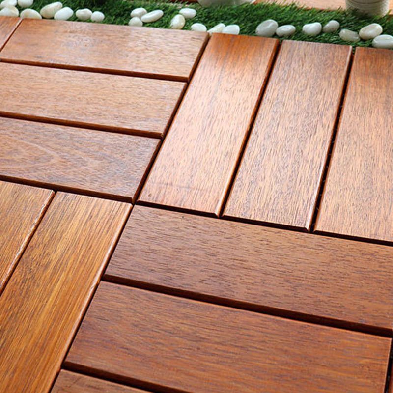 Avtoit | Classic wooden deck tiles connecting composite patio tiles