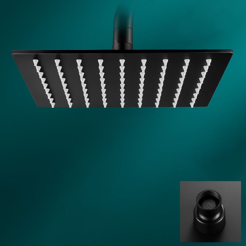 Avtoit | Black round fixed shower head Modern design wall-mounted shower head