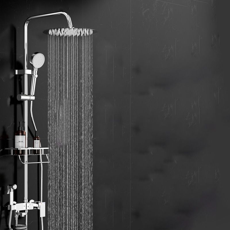 Avtoit | Wall-mounted Rectangular Shower System Stain-resistant Copper Modern Shower System