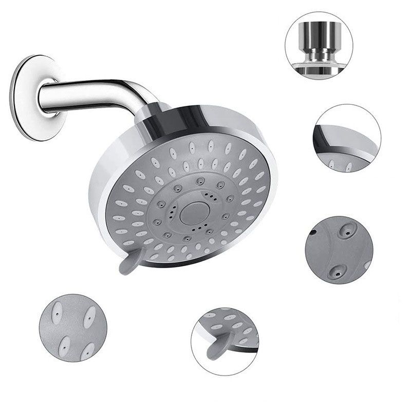 Avtoit | Modern Shower Head Self-Cleaning Standard Round Shower Heads in Silver