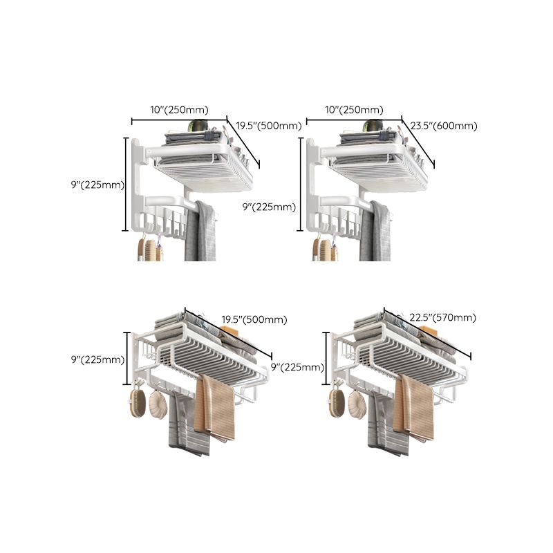 Avtoit | Modern Bathroom Accessory Set White Paper Holder Bathroom Shelf Bathroom Fittings Set